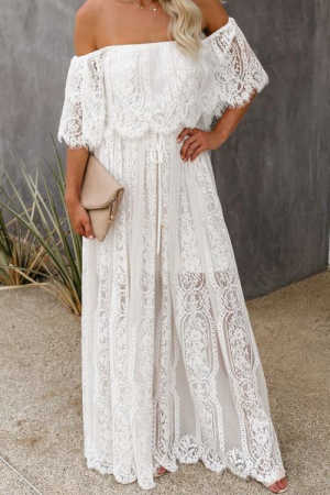 The Best Chapter Off The Shoulder Lace Maxi Dress f1bf2